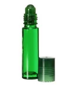 10ml Green roll on bottles for perfume,essential oils,Skin care