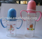 glass baby bottles with logo ,ring,teat,cap and graduation
