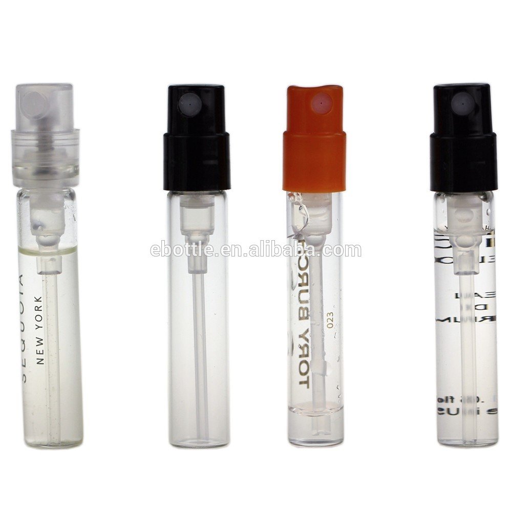 TP-3-51 1.5ml Empty Mini perfume glass bottle with sprayer,Perfume Sampler