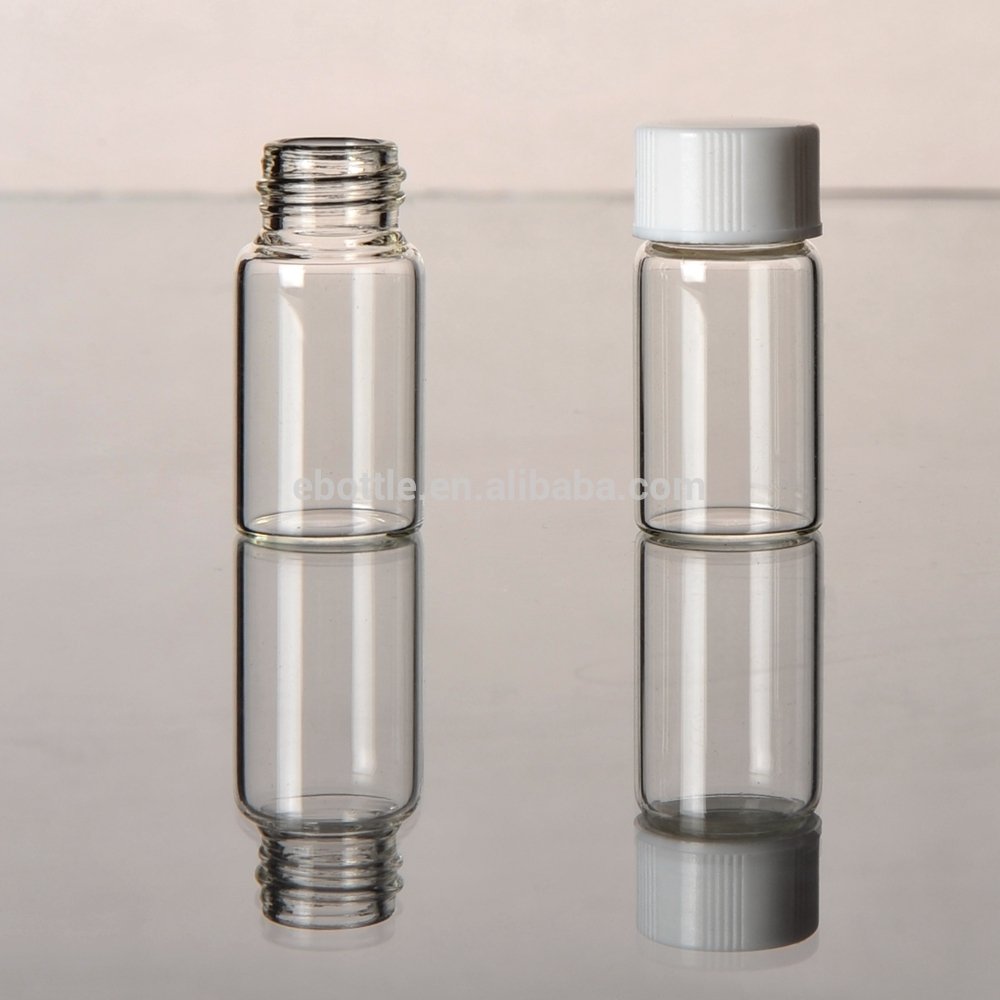 2ml clear Reagent Glass Bottles &amp; Vial with white pp cap