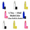 1/3oz.10ml Multi-color Glass Roll-On Bottles