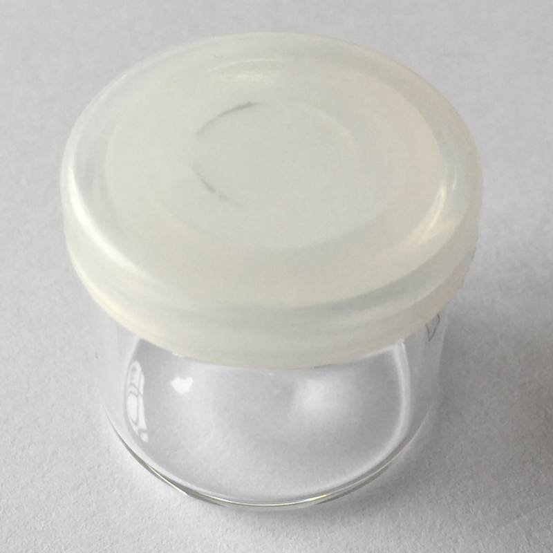 TP-1-72 4ml 6ml 8ml 10ml wholesale clear glass jar with silicon lid for Oils/Wax/Dabs cannabis 