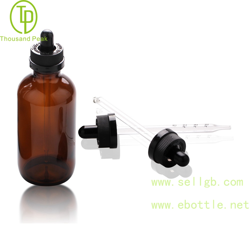 Quality boston round bottles with child resistant dropper for Vape Electronic Cigarettes ,essential oil ,reagents
