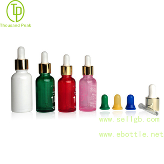 TP-2-34 Multi color Round cosmetic glass dropper bottle 